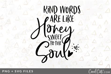 Kind Words Sweet SVG/PNG Graphic ~ Illustrations ~ Creative Market