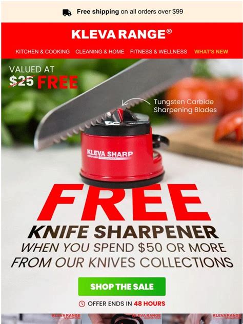 Kleva Range: Upgrade Your Old Knives with a Free Kleva Sharp® 🔪 | Milled