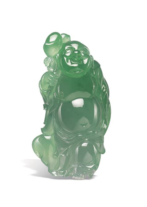 A CARVED JADEITE LAUGHING BUDDHA | jade/jadeite, Buddha | Christie's ...