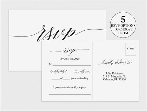 Free Printable Rsvp Cards - Printable Card Free