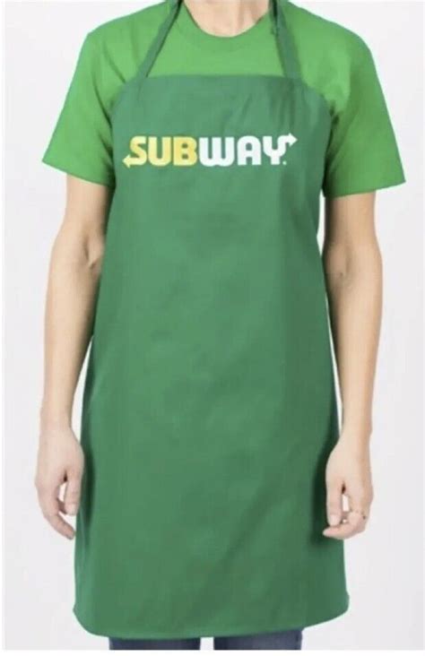 1-PACK Subway Green Full Apron Restaurant Uniform Employee Crew, New | eBay | Restaurant ...