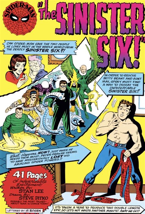 Sinister Six - the comic book history of Sony's possible Spider-team ...