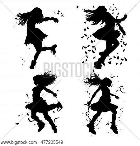Silhouettes Dancing Vector & Photo (Free Trial) | Bigstock