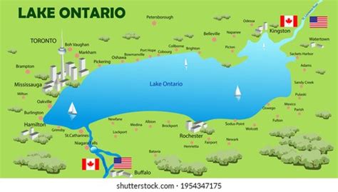 984 Lake Ontario Map Images, Stock Photos & Vectors | Shutterstock