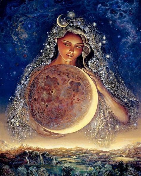 Moon Goddess by Josephine Wall. I've always LOVED this painting! and I once had the chance a few ...