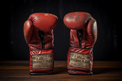 Premium AI Image | Vintage boxing gloves