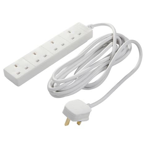 Wilko 13amp 5m 4 Socket Extension Lead | Wilko