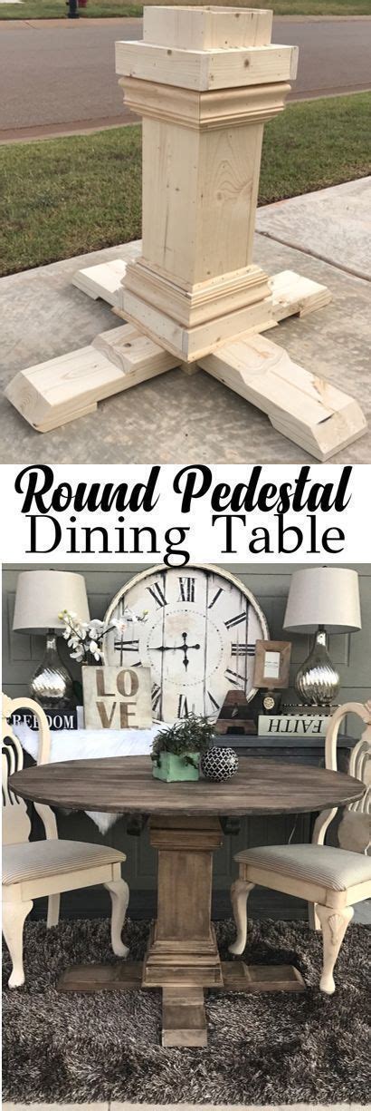 Round Pedestal Dining Table | Round pedestal dining table, Diy kitchen table, Round pedestal dining