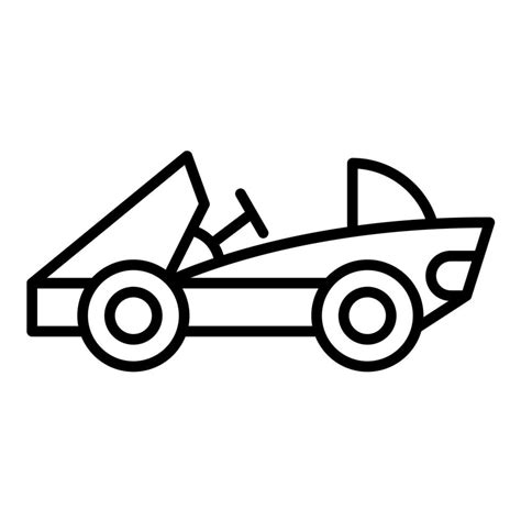 Go Kart Line Icon 14640272 Vector Art at Vecteezy