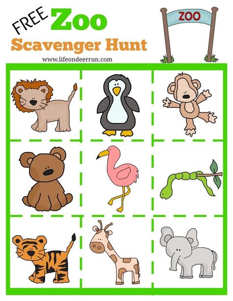 Printable Zoo Activities