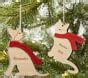 Personalized Wooden Dog And Cat Christmas Ornaments | Pottery Barn Kids
