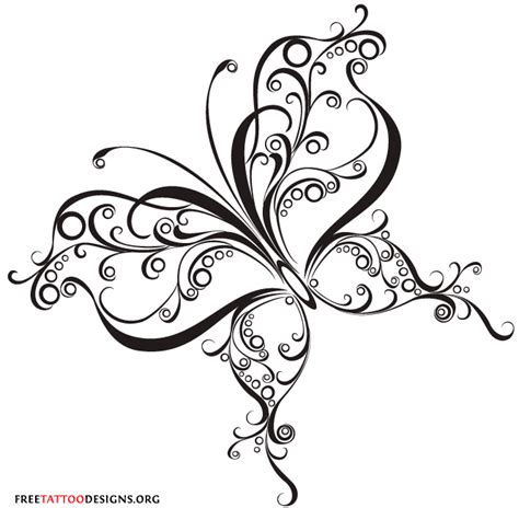 tribal butterfly tattoo - Clip Art Library
