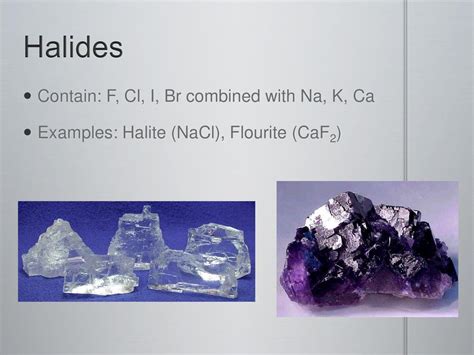 Classes of Non-Silicates - ppt download