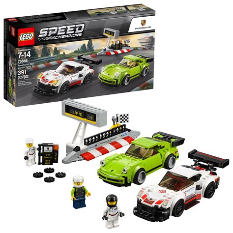 LEGO Speed Champions Porsche 911 RSR and 911 Turbo 30 75888 Building ...