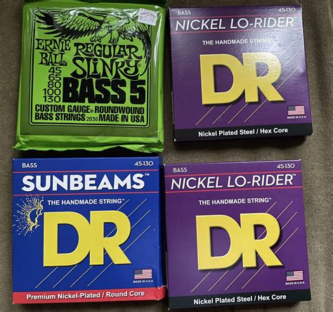 SOLD - 4 Sets of 5-String Bass Wound Strings | TalkBass.com