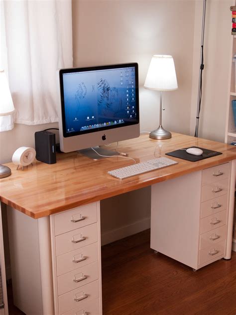 ikea desk finished | ~$60-ish ikea desk, it's solid beech. M… | Flickr