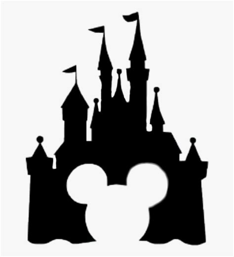 #disney #silhoutte #castle #mickeymouse - Disney Castle With Mickey ...