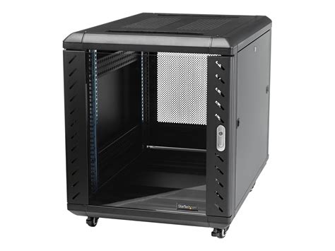 StarTech.com 12U AV Rack Cabinet - Network Rack with Glass Door - 19 inch Computer Cabinet for ...