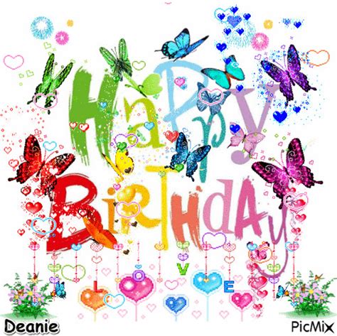 Happy Birthday Butterfly Gif Images