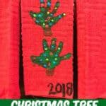 Handprint Christmas Tree Kitchen Towels • MidgetMomma