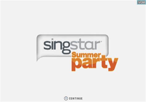 SingStar Summer Party for Sony Playstation 2 - The Video Games Museum