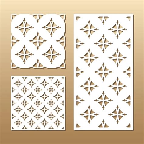 Laser cut panels — Stock Vector © midonova.tamara #214757734