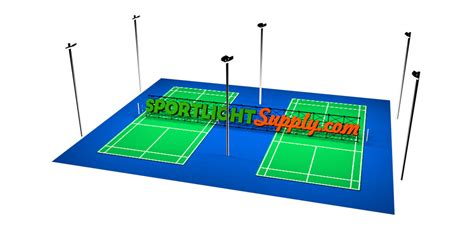 Outdoor Badminton Court Lighting Design and Layout - An Essential Guide ...