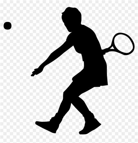 Tennis - Sports Silhouette Clip Art - Free Transparent PNG Clipart ...