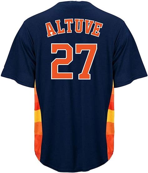 Amazon.com: #27 Jose_Altuve Cool Base Player Baseball Jersey for Men ...