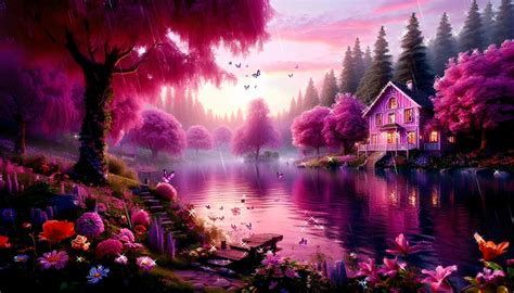 Download Lake House, Spring, Nature. Royalty-Free Stock Illustration Image - Pixabay