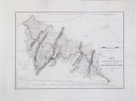 Rare Chesapeake & Ohio Canal map with interesting provenance - Rare ...