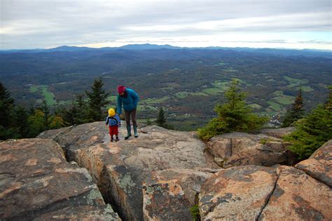 At the summit of Mount Ascutney, listening with our eyes closed ...