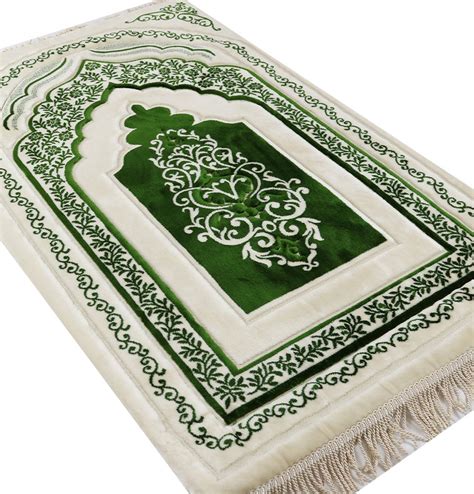 Orthopedic Padded Foam Cushion Muslim Prayer Rug - Thick Velvet Islamic ...