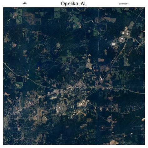 Aerial Photography Map of Opelika, AL Alabama