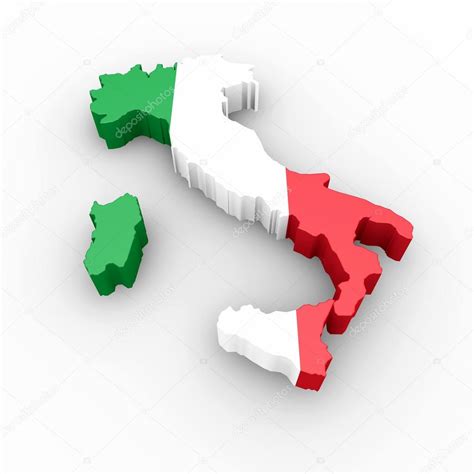 Map of Italy in Italian flag colors Stock Photo by ©vampy1 33274097