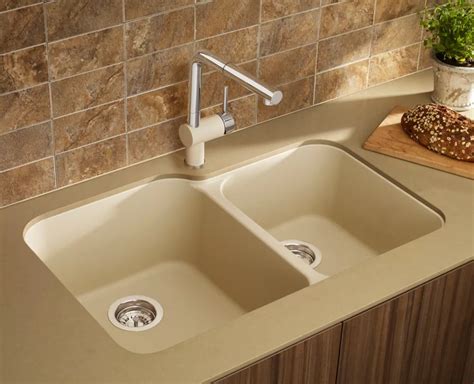 Blanco Silgranit, Natural Granite Composite Undermount Kitchen Sink, Biscotti | The Home Depot ...