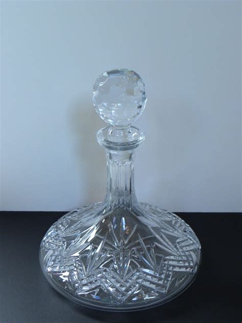 Vintage Lead Crystal Wine Decanter Galway Irish Cut 24 % | Etsy