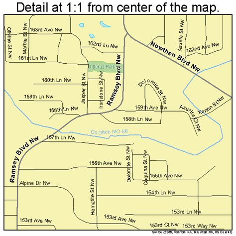 Ramsey Minnesota Street Map 2753026