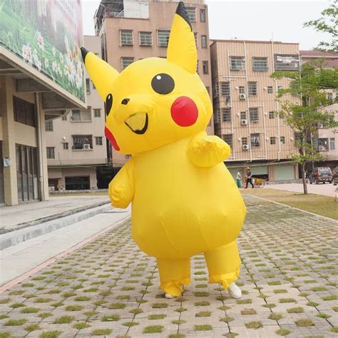 Fantasia Inflavel Pikachu: Pokémon Cosplay Carnaval Halloween Adulto ...