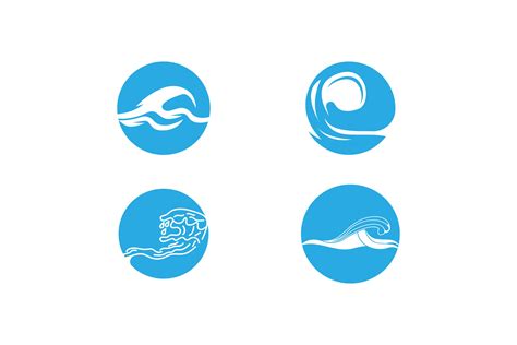 Wave Beach Logo Vector Template Graphic by fahrul.junianto · Creative Fabrica