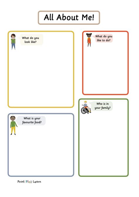 Meet the Teacher - all about me template - Free Teaching Resources - Print Play Learn Meet the ...