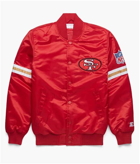 San Francisco 49ers Red Satin Jacket | LerenJack