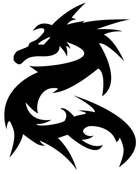 Black tattoo dragon PNG images