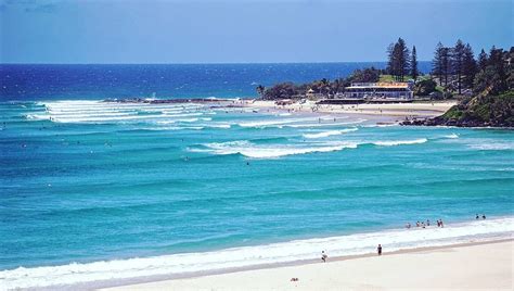 Snapper Rocks Rainbow Bay Kirra Coolangatta Beaches aka Supa Break. Gold Coast Australia # ...