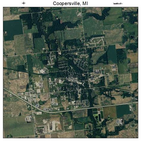 Aerial Photography Map of Coopersville, MI Michigan