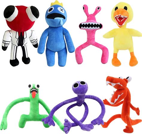 Rainbow Friends Plush, 7 PCS Cute Rainbow Friends Toys Preferred Game ...