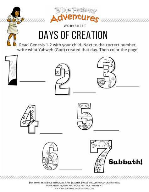 Bible Lessons for Kids | Bible lessons for kids, Bible worksheets, Creation bible