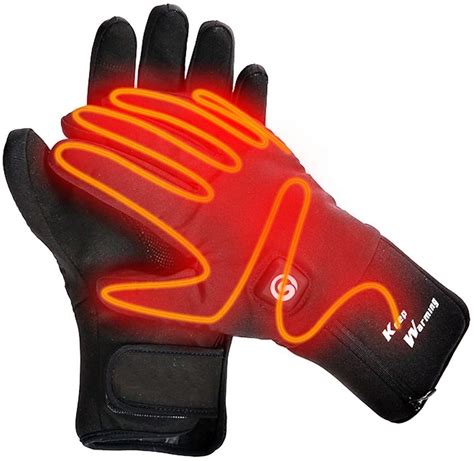 Light Weight Hand Warmer Gloves | Thin Fingertip Touch Screen 7.4V Ele - Keepwarming