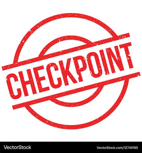 Checkpoint rubber stamp Royalty Free Vector Image