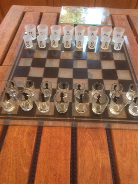 Glass shot chess set | in Baillieston, Glasgow | Gumtree